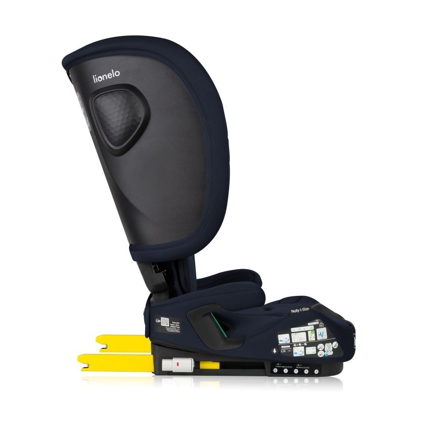 Lionelo - Salokāms bērnu autokrēsls NELLY i-Size 76-150 cm tumši zils