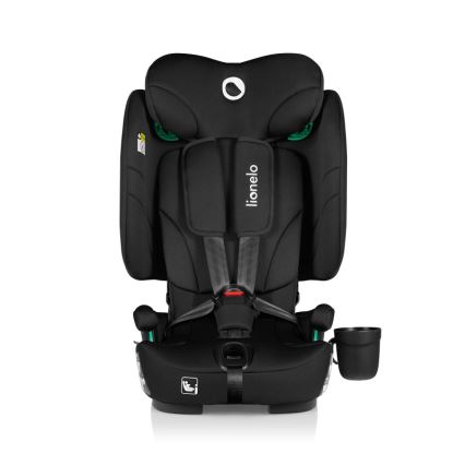 Lionelo - Salokāms bērnu autosēdeklis NELLY i-Size 76-150 cm Black Carbon
