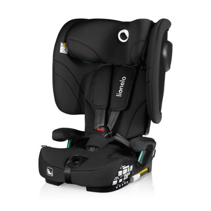 Lionelo - Salokāms bērnu autosēdeklis NELLY i-Size 76-150 cm Black Carbon