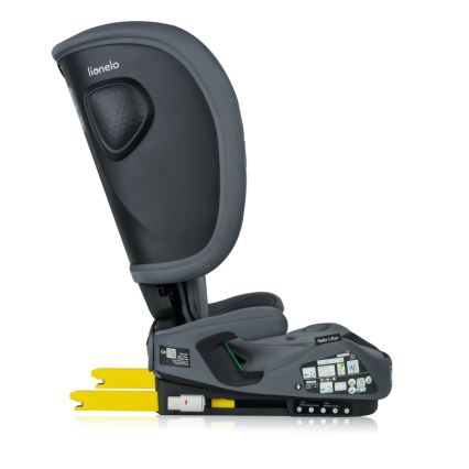 Lionelo - Salokāms bērnu autosēdeklis NELLY i-Size 76-150 cm grafīta pelēks