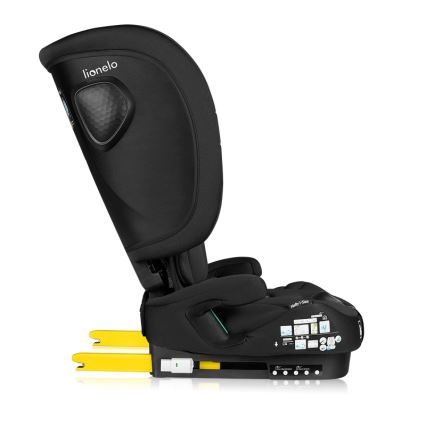 Lionelo - Salokāms bērnu autosēdeklis NELLY i-Size 76-150 cm, melns (Carbon)