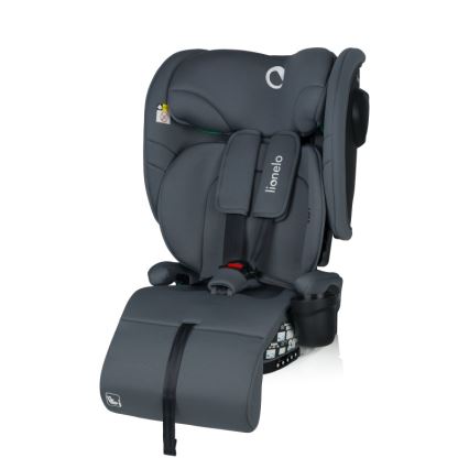 Lionelo - Salokāms bērnu autosēdeklis NELLY i-Size 76-150 cm Pelēks grafīts