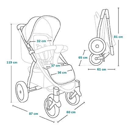 Lionelo - sporta rati ANNET TOUR pelēki