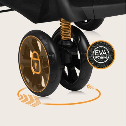 Lionelo - Sporta rati EMMA PLUS bēšs/melns