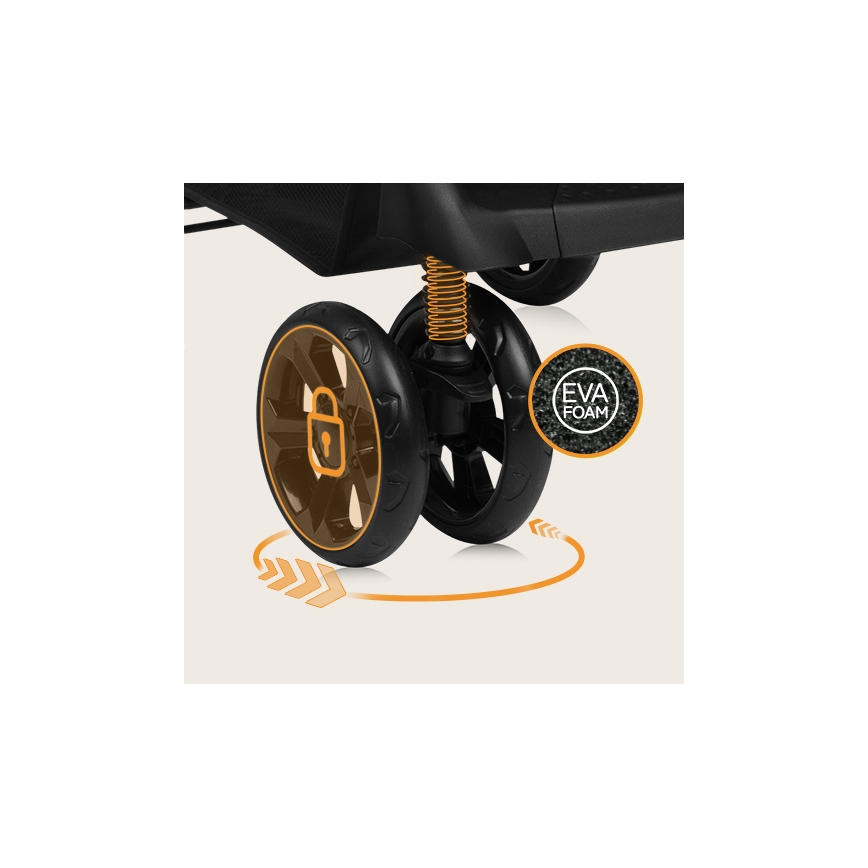 Lionelo - Sporta rati EMMA PLUS bēšs/melns