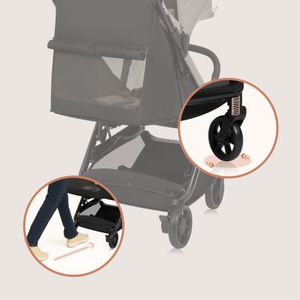 Lionelo - Sporta ratiņi JULIE AIR smilškrāsas