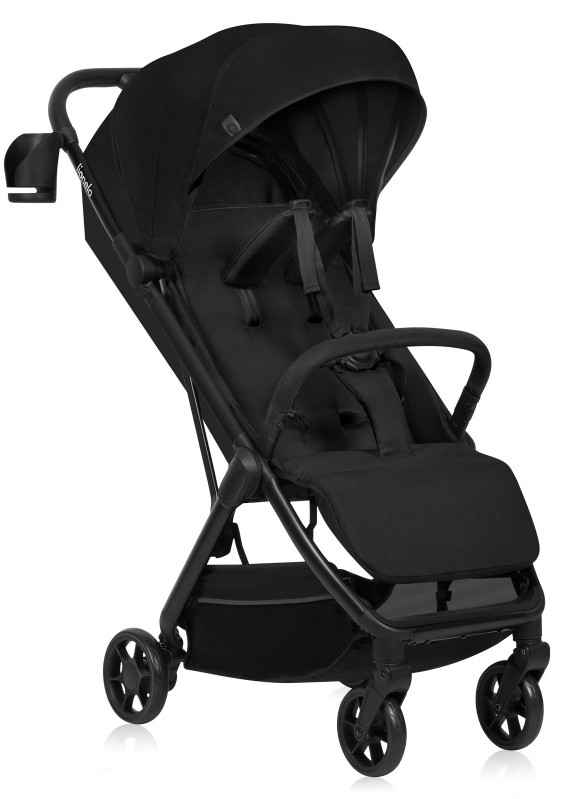 Lionelo - Sporta ratiņš JULIE AIR Black Onyx