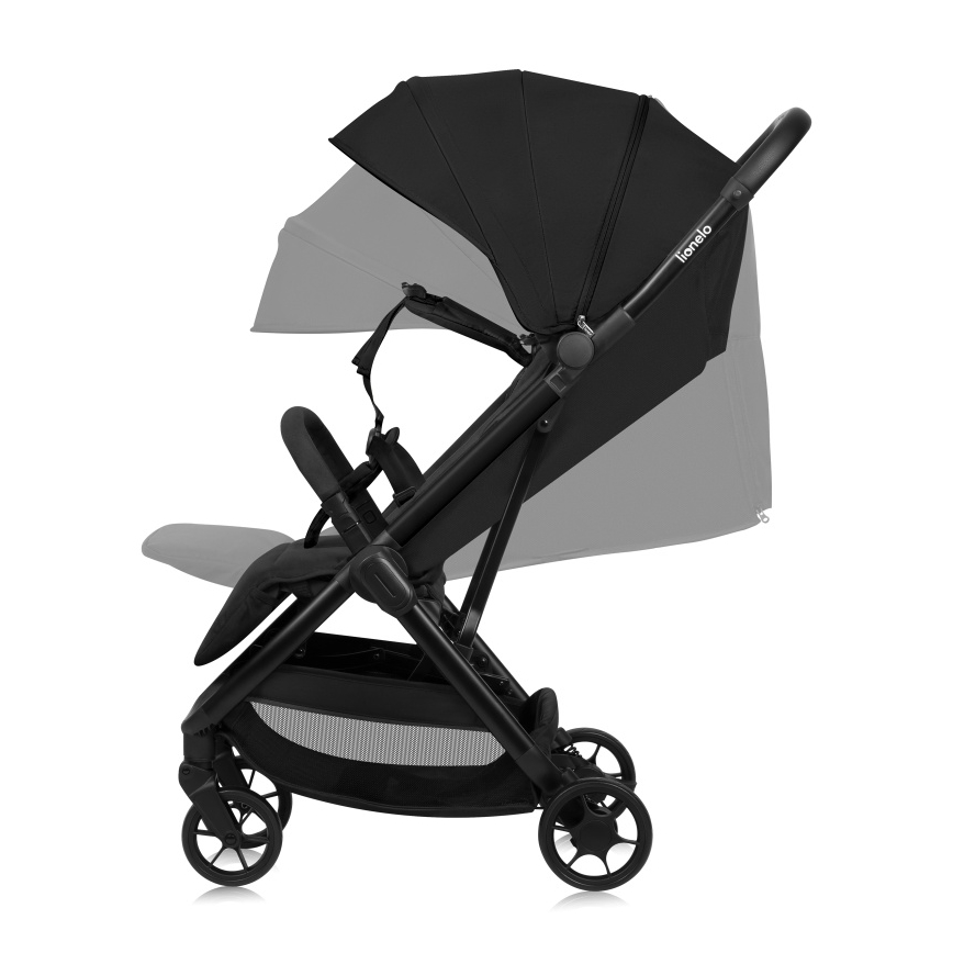Lionelo - Sporta ratiņš JULIE AIR Black Onyx