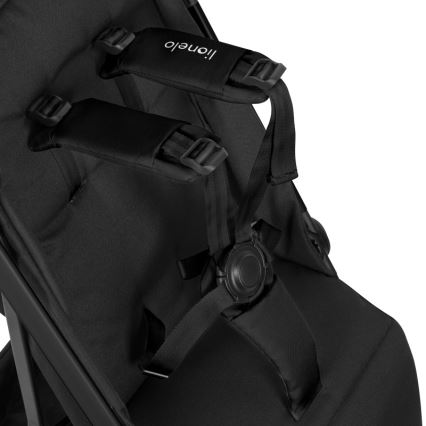 Lionelo - Sporta ratiņš JULIE AIR Black Onyx