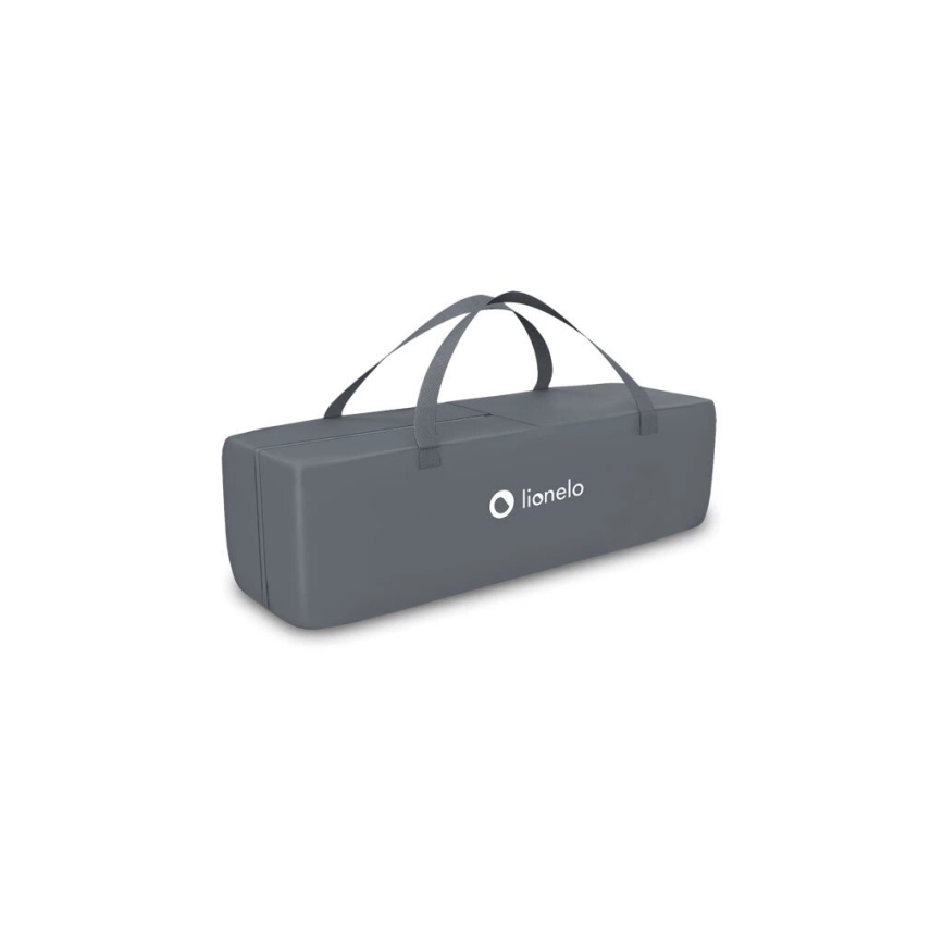 Lionelo - STEFI ceļojumu gultiņa, pelēka/dzeltena