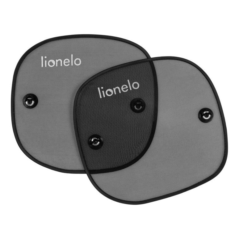 Lionelo - SUNSHADE saules aizsargs ar piesūcekni, 2 gab., melns