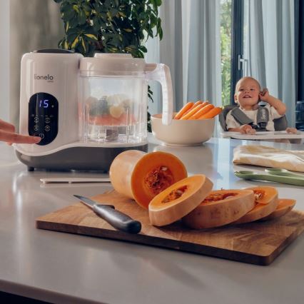 Lionelo - Tvaicētājs 5in1 BABYMENU 110W/230V balta/pelēka