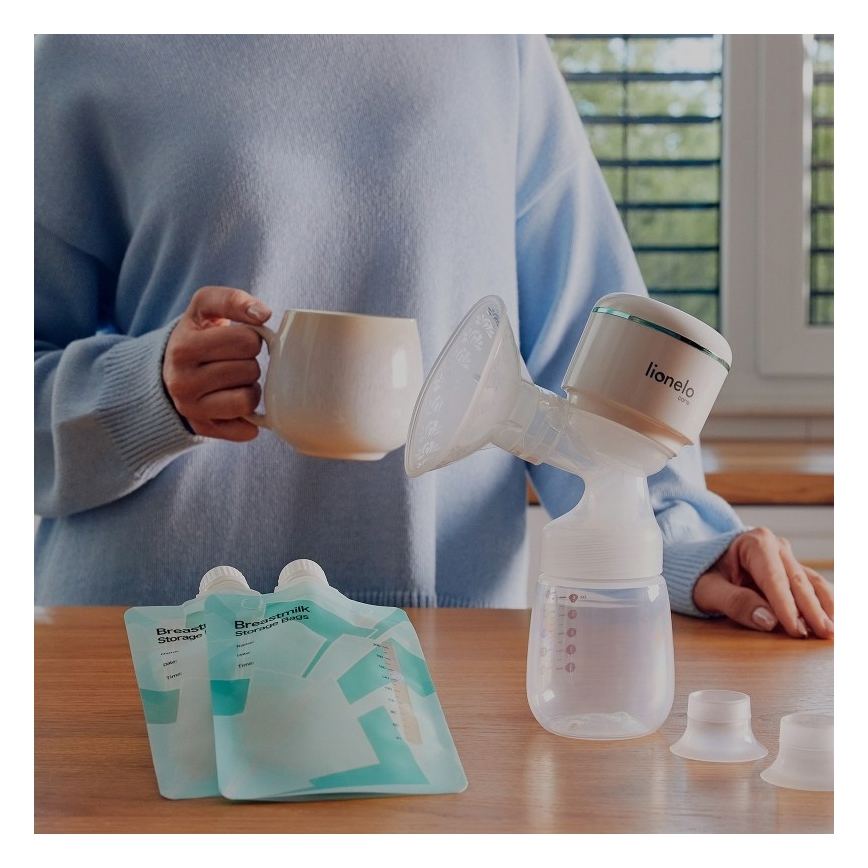 Lionelo - uzlādējamais elektriskais krūts piena sūknis FIDI PLUS 5V 1200 mAh 180 ml