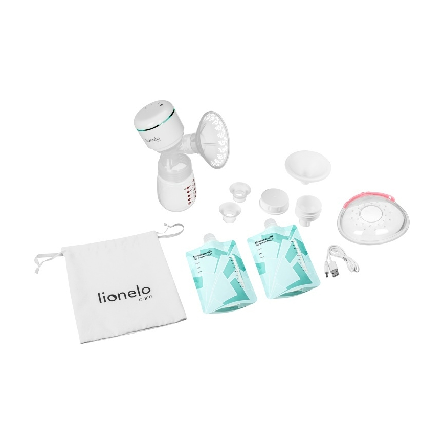 Lionelo - uzlādējamais elektriskais krūts piena sūknis FIDI PLUS 5V 1200 mAh 180 ml