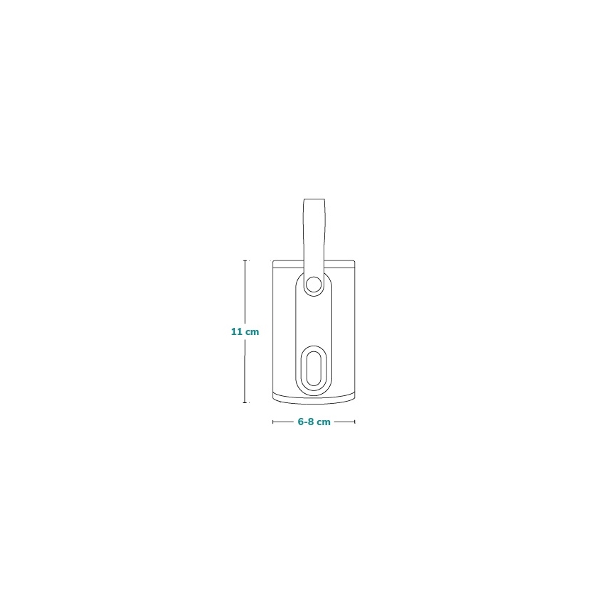 Lionelo - Uzlādējamais pudeles sildītājs THERMUP GO 18W/5V pelēks/sudraba
