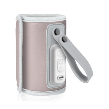 Lionelo - Uzlādējamais pudelīšu sildītājs THERMUP GO 18W/5V Pink Baby