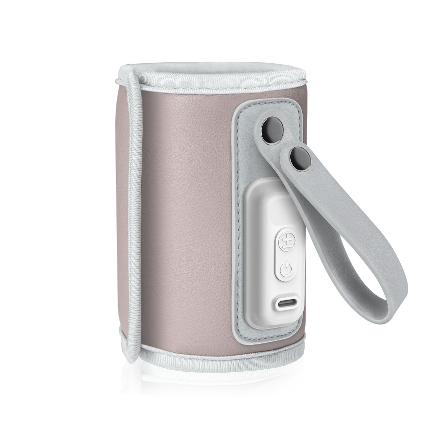 Lionelo - Uzlādējamais pudelīšu sildītājs THERMUP GO 18W/5V Pink Baby