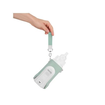 Lionelo - Uzlādējamais pudelīšu sildītājs THERMUP GO EVO 18W/5V zaļa/balta