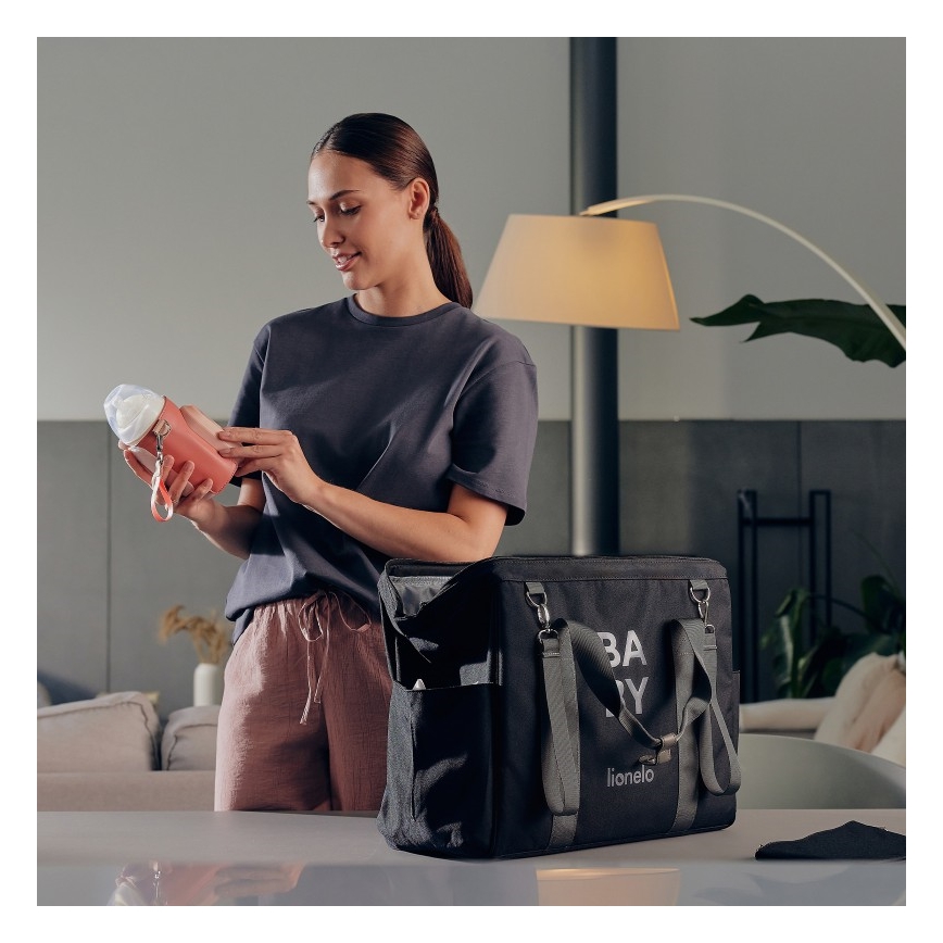 Lionelo - Uzlādējamais pudeļu sildītājs THERMUP GO EVO 18W/5V rozā