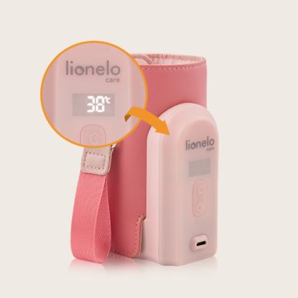 Lionelo - Uzlādējams pudelīšu sildītājs THERMUP GO EVO 18W/5V rozā