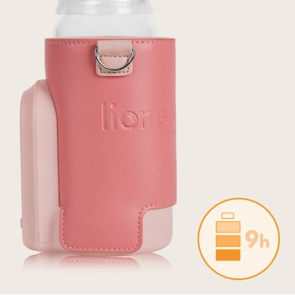 Lionelo - Uzlādējams pudelīšu sildītājs THERMUP GO EVO 18W/5V rozā