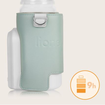 Lionelo - Uzlādējams pudelīšu sildītājs THERMUP GO EVO 18W/5V zaļa/balta