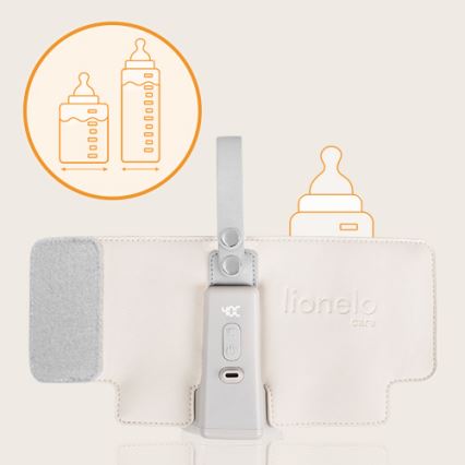 Lionelo - Uzlādējams pudelīšu sildītājs THERMUP GO PLUS 10W/5V bēša