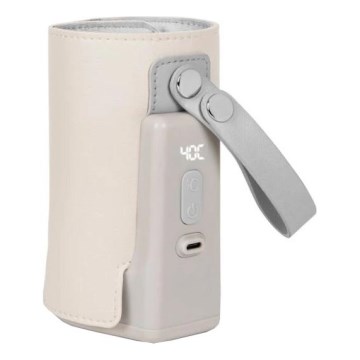 Lionelo - Uzlādējams pudelīšu sildītājs THERMUP GO PLUS 10W/5V bēšs