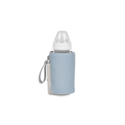 Lionelo - Uzlādējams pudelīšu sildītājs THERMUP GO PLUS 10W/5V zila/pelēka
