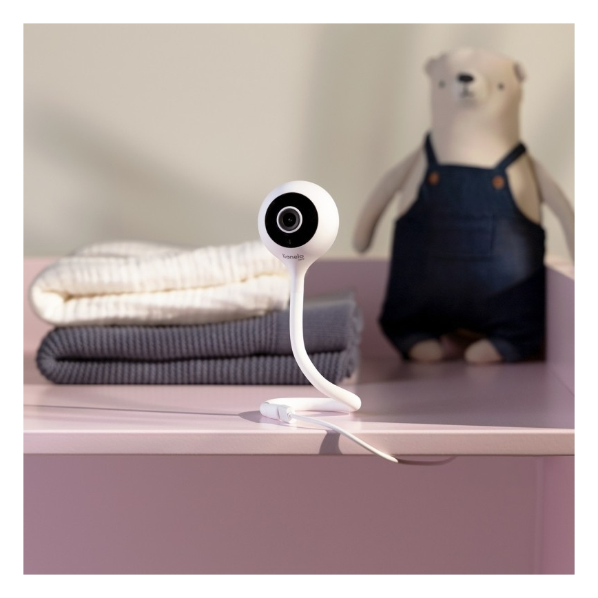 Lionelo - Viedais bērnu monitors BABYLINE SMART Wi-Fi balts