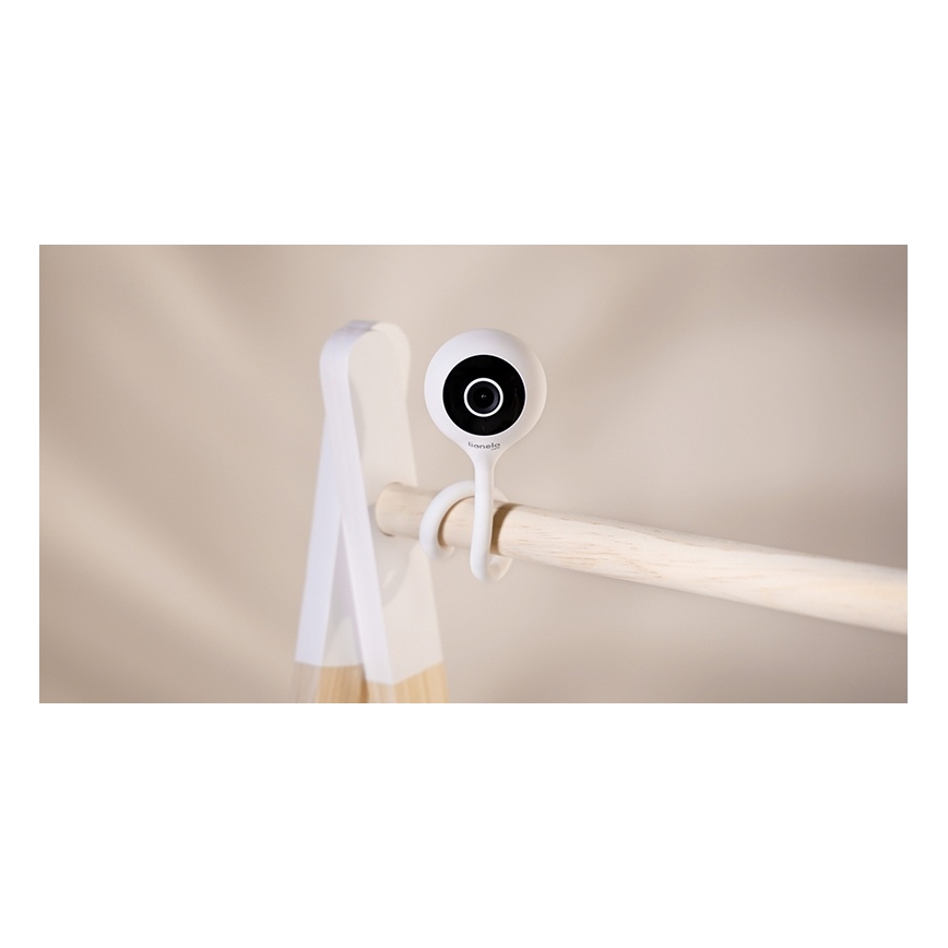 Lionelo - Viedais bērnu monitors BABYLINE SMART Wi-Fi balts