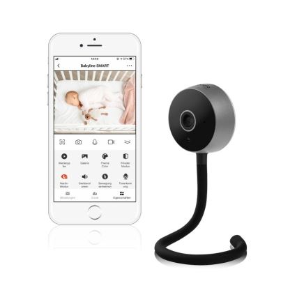 Lionelo - Viedais bērnu monitors BABYLINE SMART Wi-Fi, melns