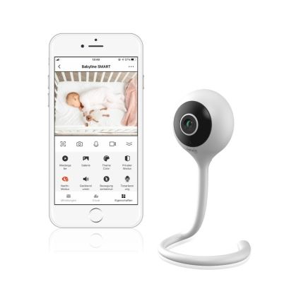 Lionelo - Viedais bērnu monitors BABYLINE SMART Wi-Fi White