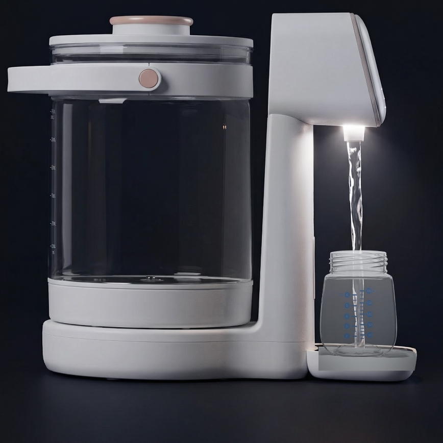 Lionelo - Zīdaiņu piena pagatavošanas ierīce BABYPRESTO 2.0 1200W/230V White