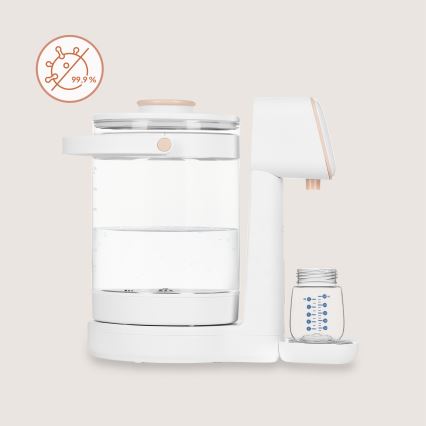 Lionelo - Zīdaiņu piena pagatavošanas ierīce BABYPRESTO 2.0 1200W/230V White