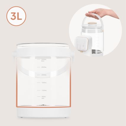 Lionelo - Zīdaiņu piena pagatavošanas ierīce BABYPRESTO 2.0 1200W/230V White