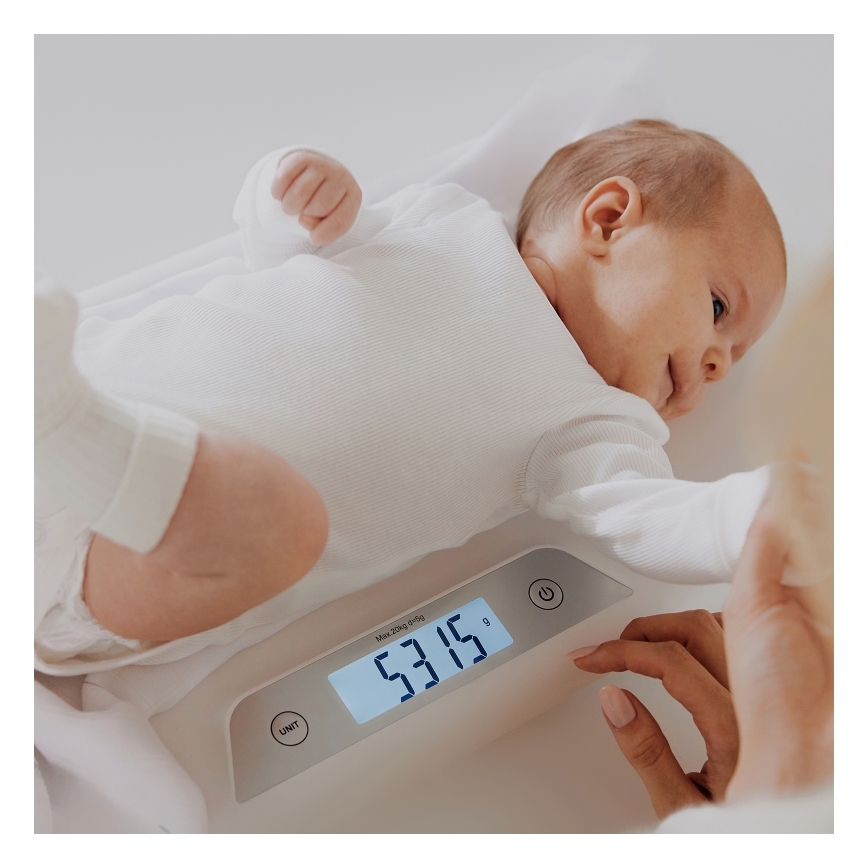 Lionelo - Zīdaiņu svari BABYBALANCE 3xAAA