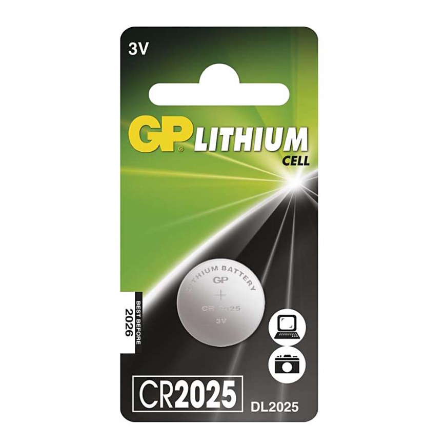 Litija baterija CR2025 GP LITHIUM 3V/170 mAh