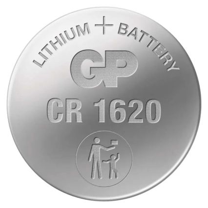 Litija pogas tipa baterija CR1620 GP LITHIUM 3V/75 mAh
