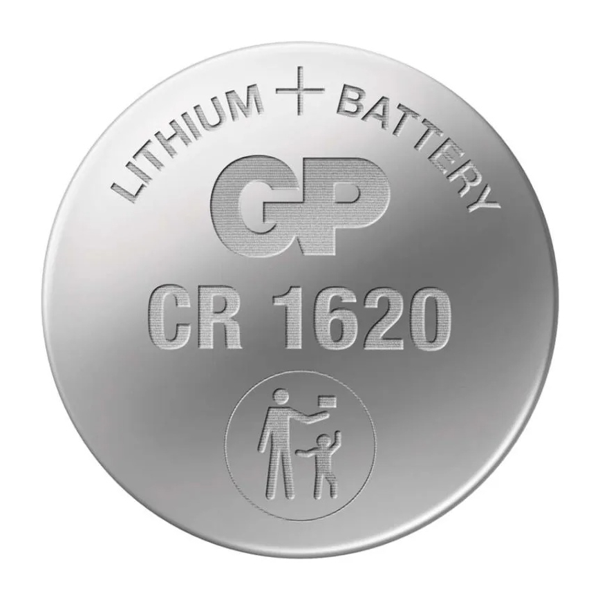 Litija pogas tipa baterija CR1620 GP LITHIUM 3V/75 mAh