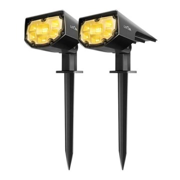 Litom - KOMPLEKTS 2x LED Aptumšojama saules enerģijas lampa 2in1 LED/3,7V IP68