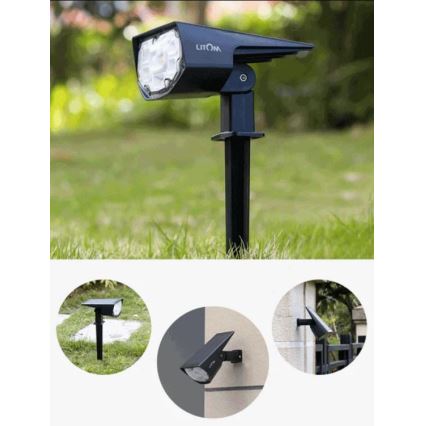 Litom - KOMPLEKTS 2x LED Aptumšojama saules enerģijas lampa 2in1 LED/3,7V IP68