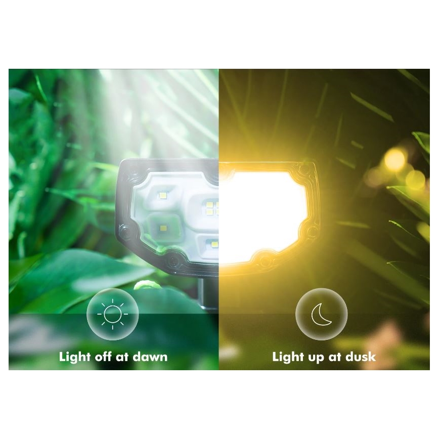 Litom - KOMPLEKTS 2x LED Aptumšojama saules enerģijas lampa 2in1 LED/3,7V IP68
