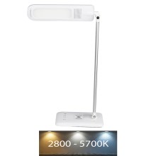 LLED Aptumšojama skārienvadāma galda lampa ar bezvadu uzlādi USB LED/16W/230V 2800K-5700K