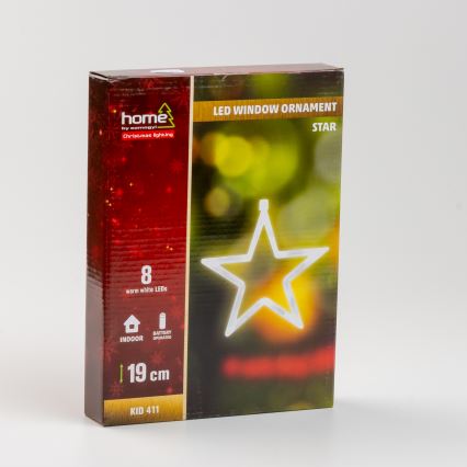 Loga dekorācija 8xLED/3xAA