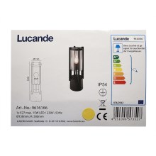 Lucande - Āra lampa BRIENNE 1xE27/15W/230V IP54