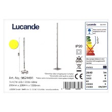 Lucande - LED Aptumšojama grīdas stāvlampa MARGEAU 7xLED/4,7W/230V
