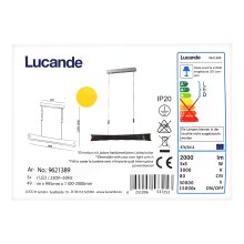 Lucande - LED Aptumšojama lustra ar auklu EBBA 5xLED/5W/230V