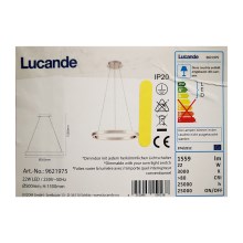 Lucande - LED Aptumšojama lustra ar auklu LYANI LED/20,5W/230V
