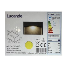 Lucande - LED Iebūvējams āra lampa MITJA LED/3W/230V IP65